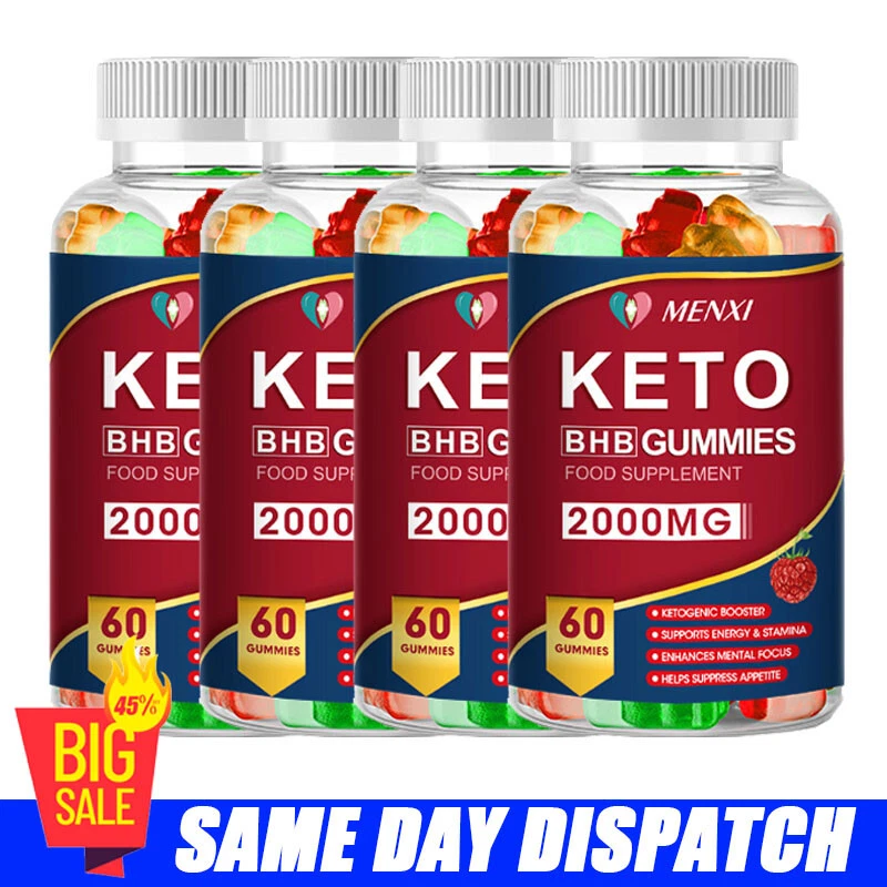 1-4 KETO BHB DIET GUMMIES-FAT BURNER ACV WEIGHT LOSS APPETITE SUPPRESSANT 2000MG