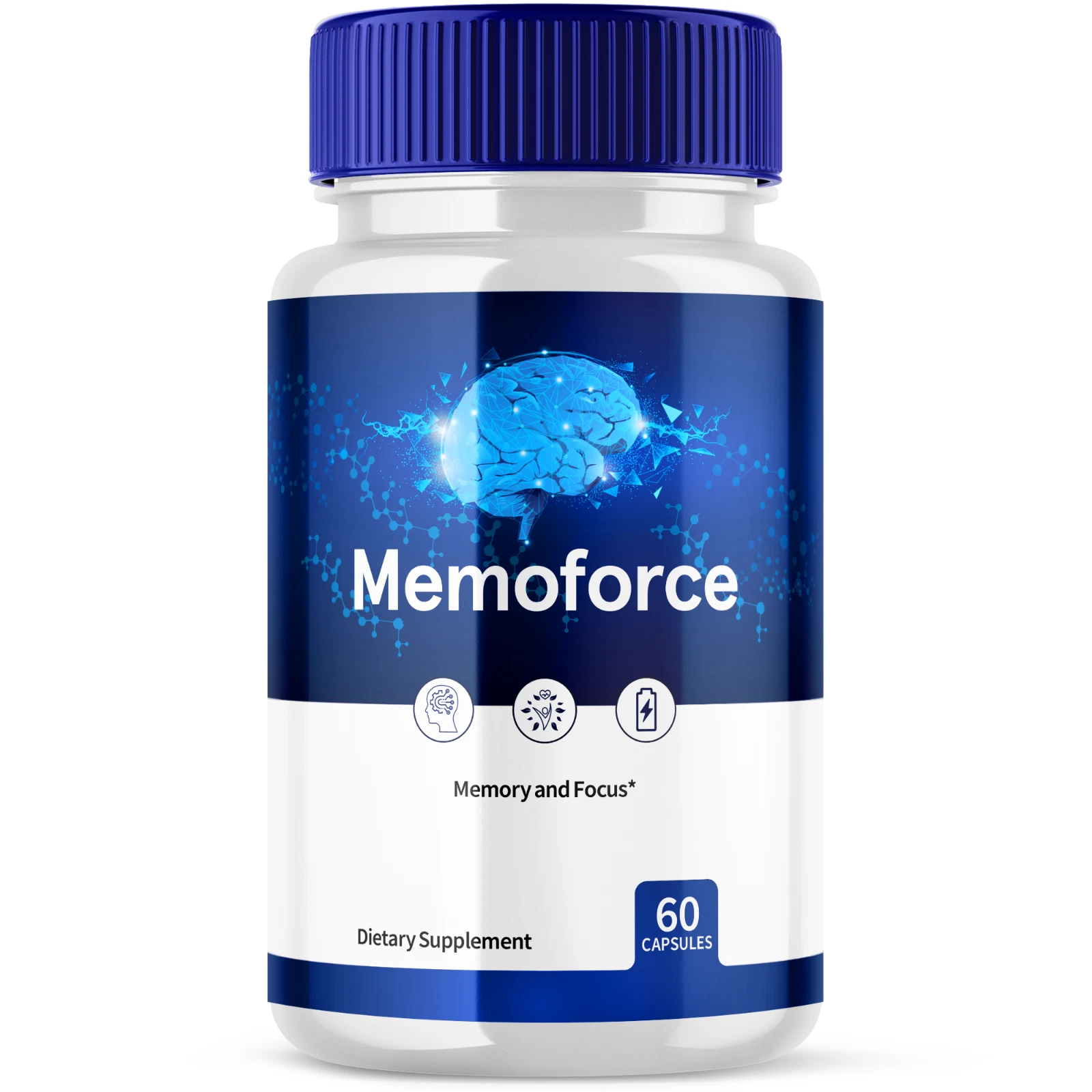 Memoforce Advanced Memory and Focus Supplement Memo Force Nootropic 60 Capsules