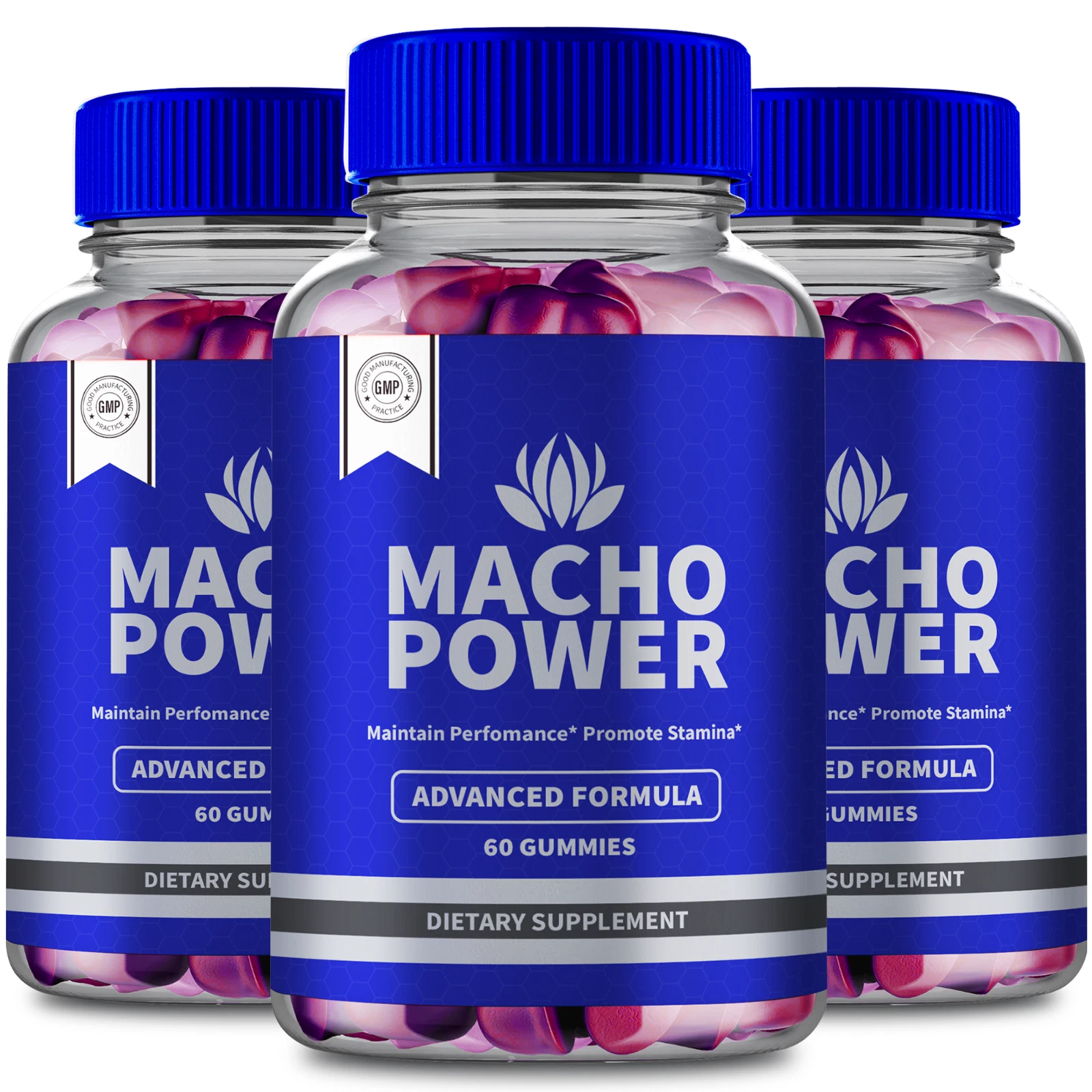 (3 Pack) Macho Power For Men, Macho Power Gummies, MachoPower Male Performance