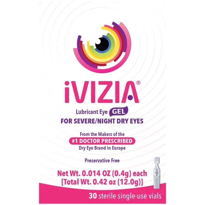 iVIZIA Severe/Night Dry Eye Lubricant Gel Vials 30ct