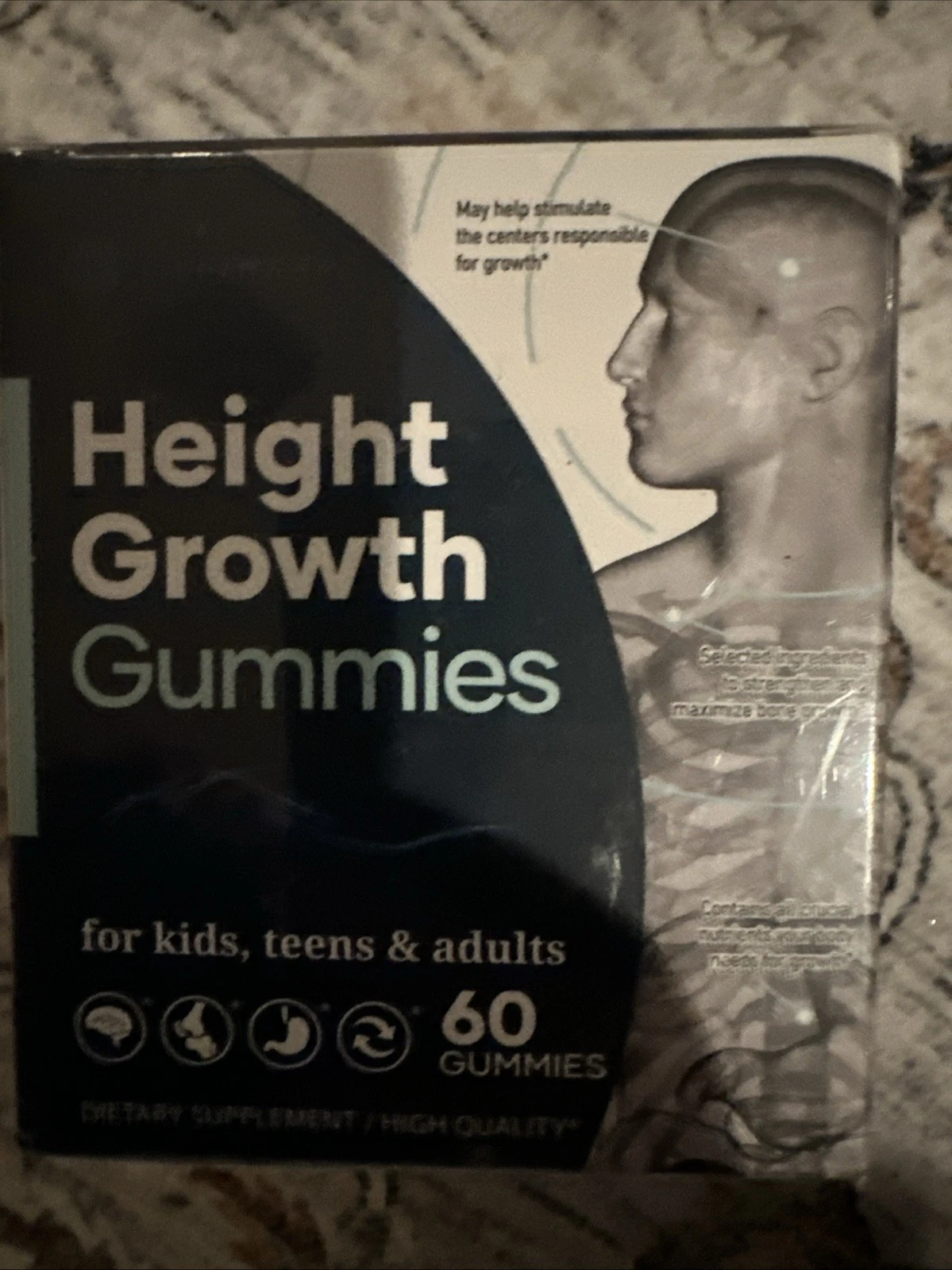 Height Bone Growth Gummies Lillymoon Kids Teens Vitamin D3 K2 Calcium Supplement