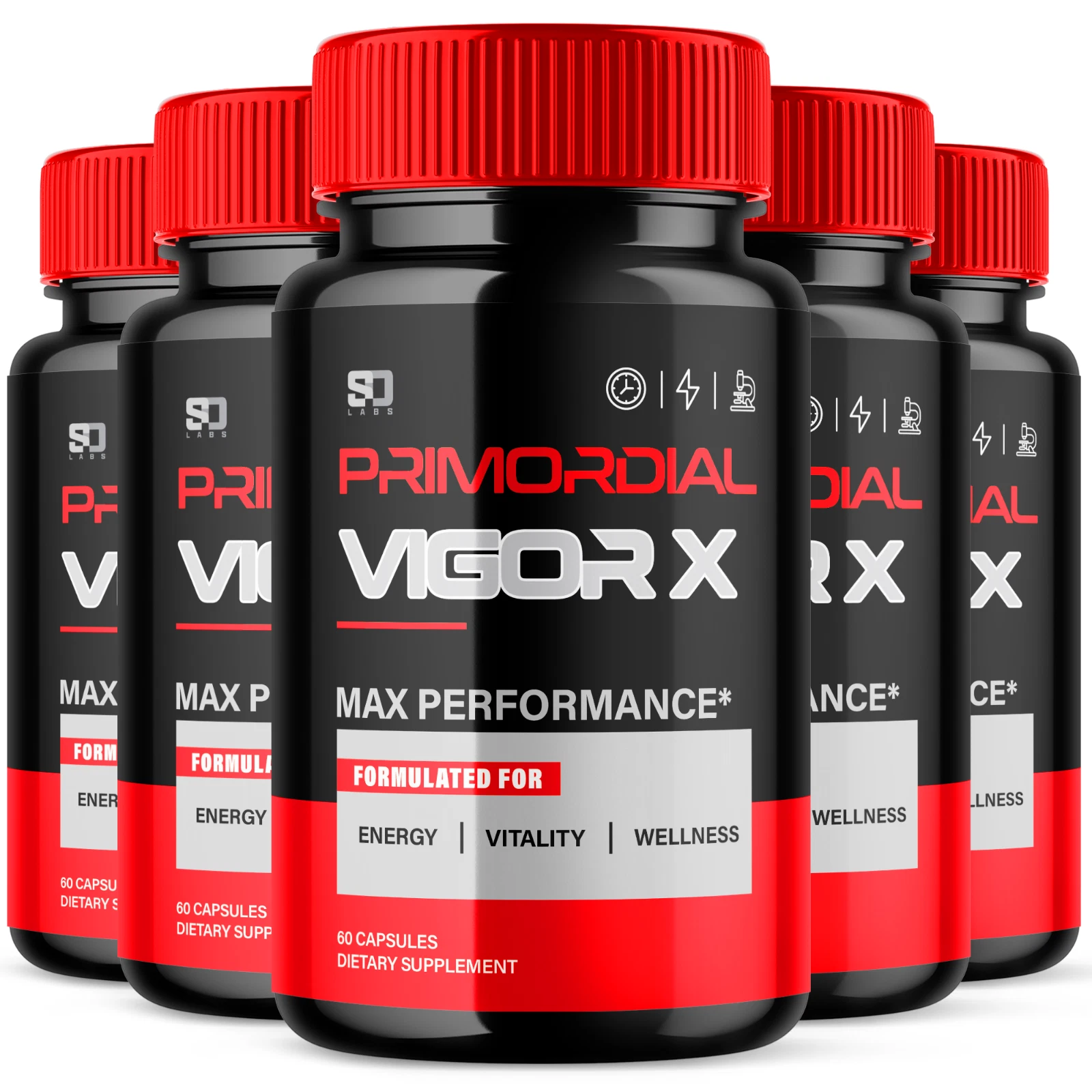 Primordial Vigor X Daily Support for Overall Health and Strength (5 Pack)
