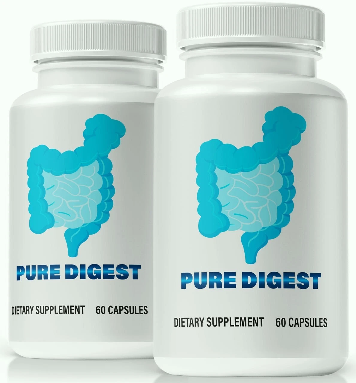 (2 Pack) Pure Digest Capsules for Constipation, Supports Weight Loss & Digestion