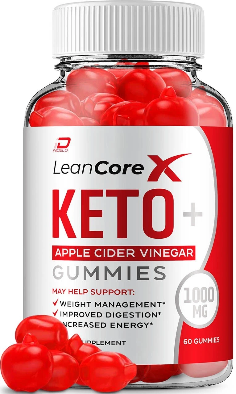 (1 Pack) Lean Core X Keto ACV Gummies Supplement-LeanCoreX 1000MG, Vitamin B12