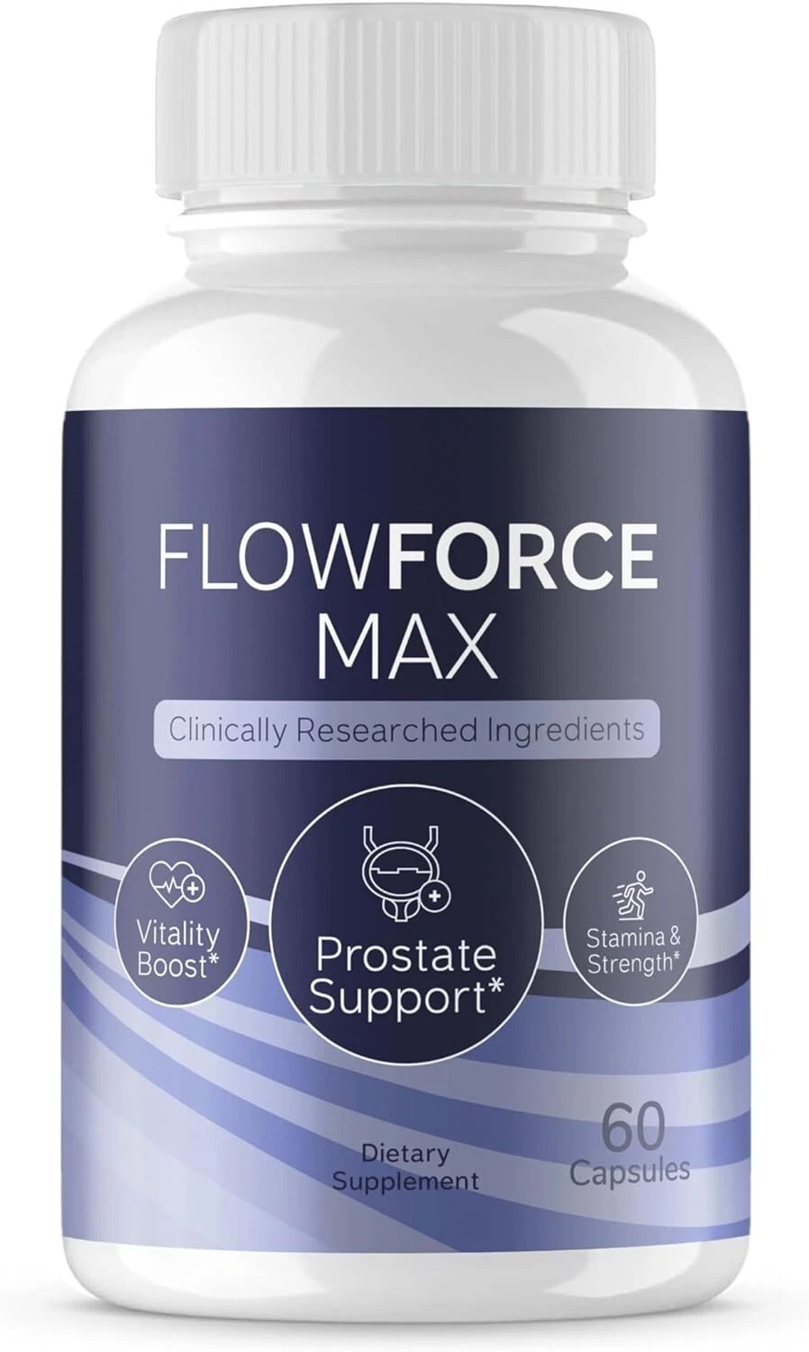 (1 Pack) Flow Force Max - Vegan, Male Vitality Supplement Pills - 60 Capsules