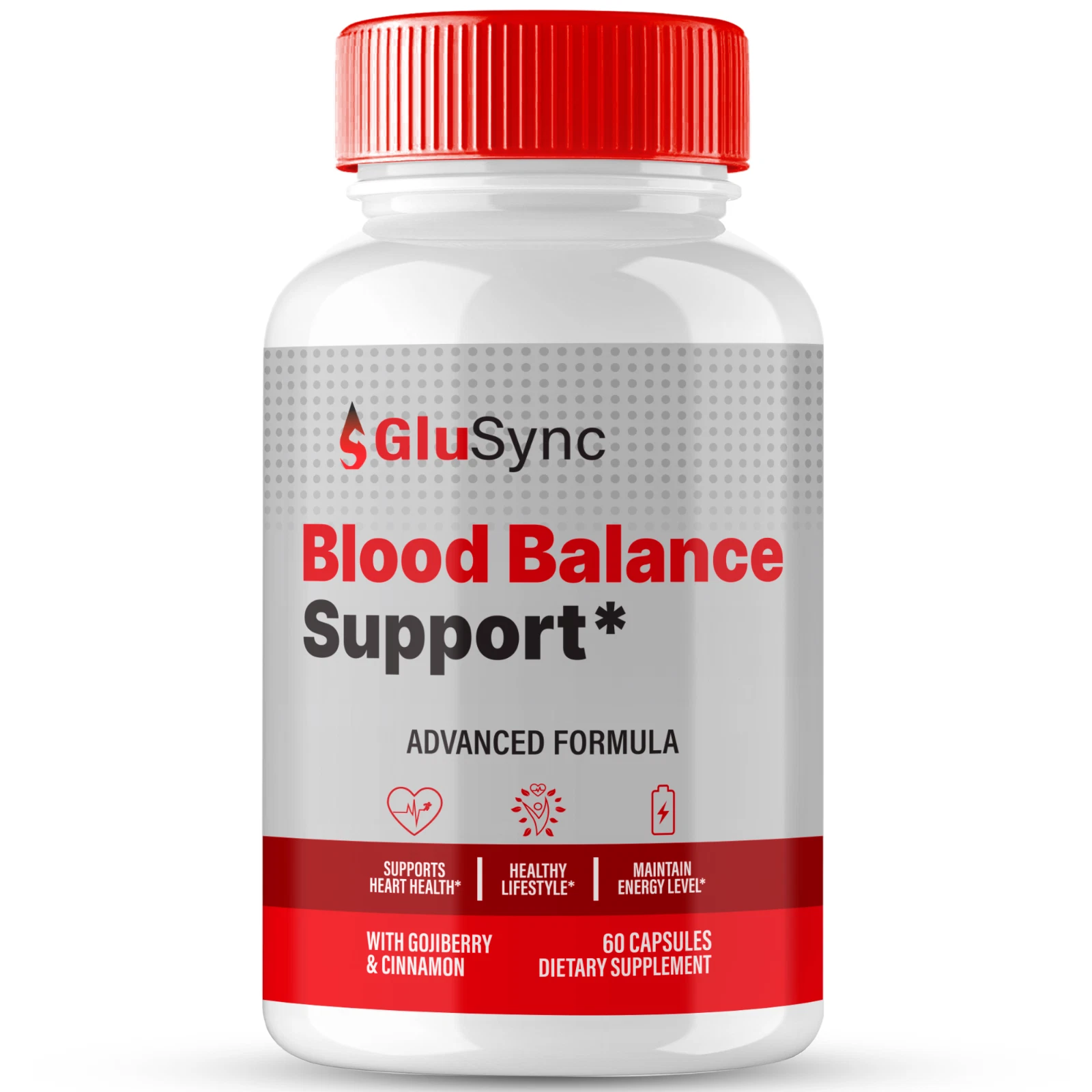 GluSync Blood Health Pills for Balanced Sugar & Pressure Levels 60ct