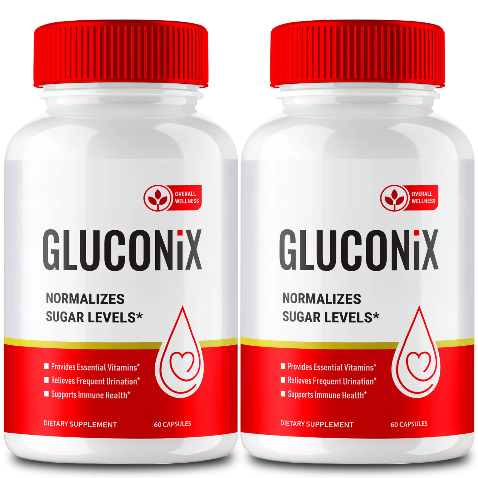 (2 Pack) Gluconix Advanced Blood Sugar Support Capsules, Blood Circulation Pills