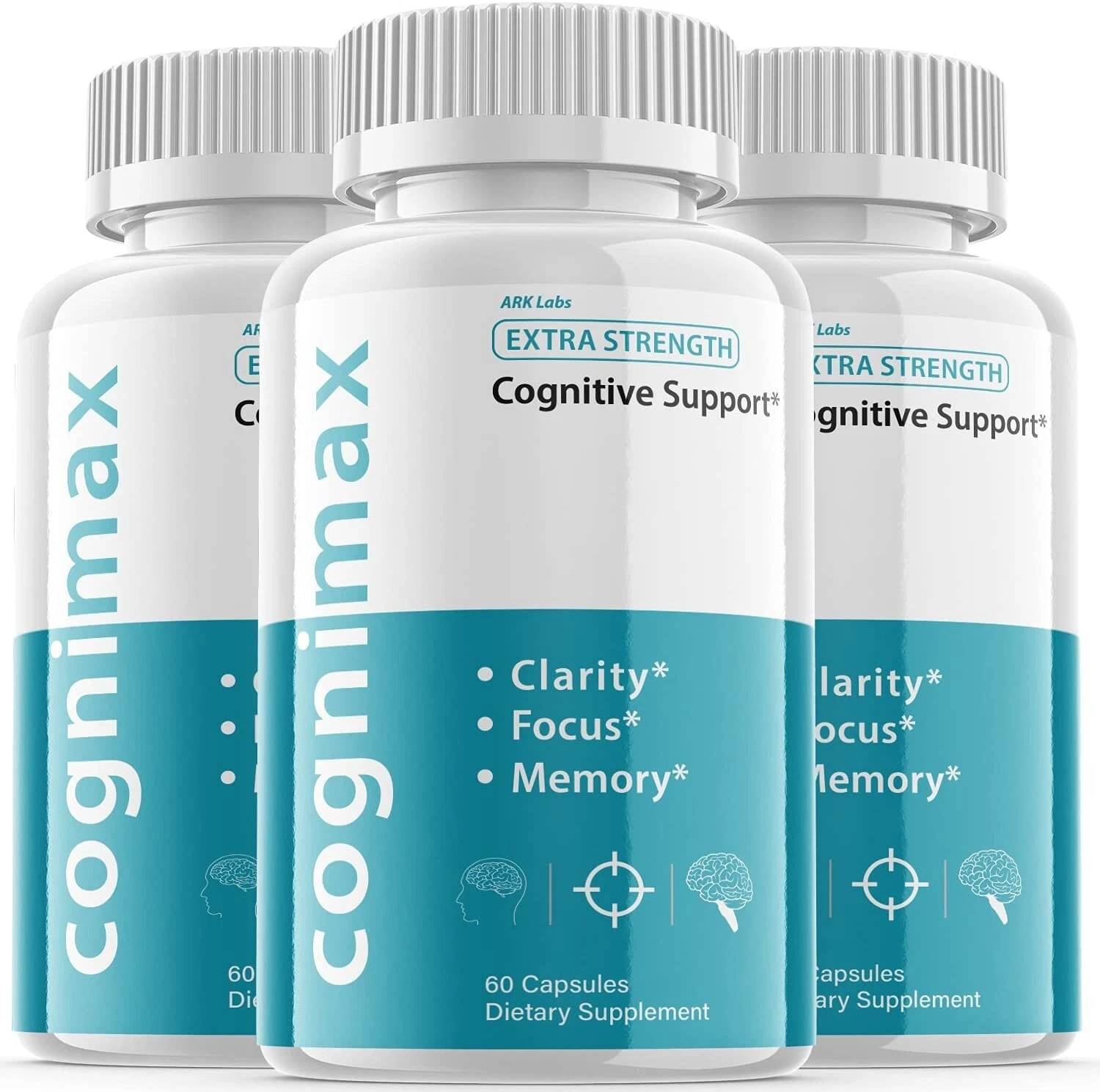 3 Pack - Cognimax Brain Booster-Nootropic Supplement For Focus, Memory & Clarity