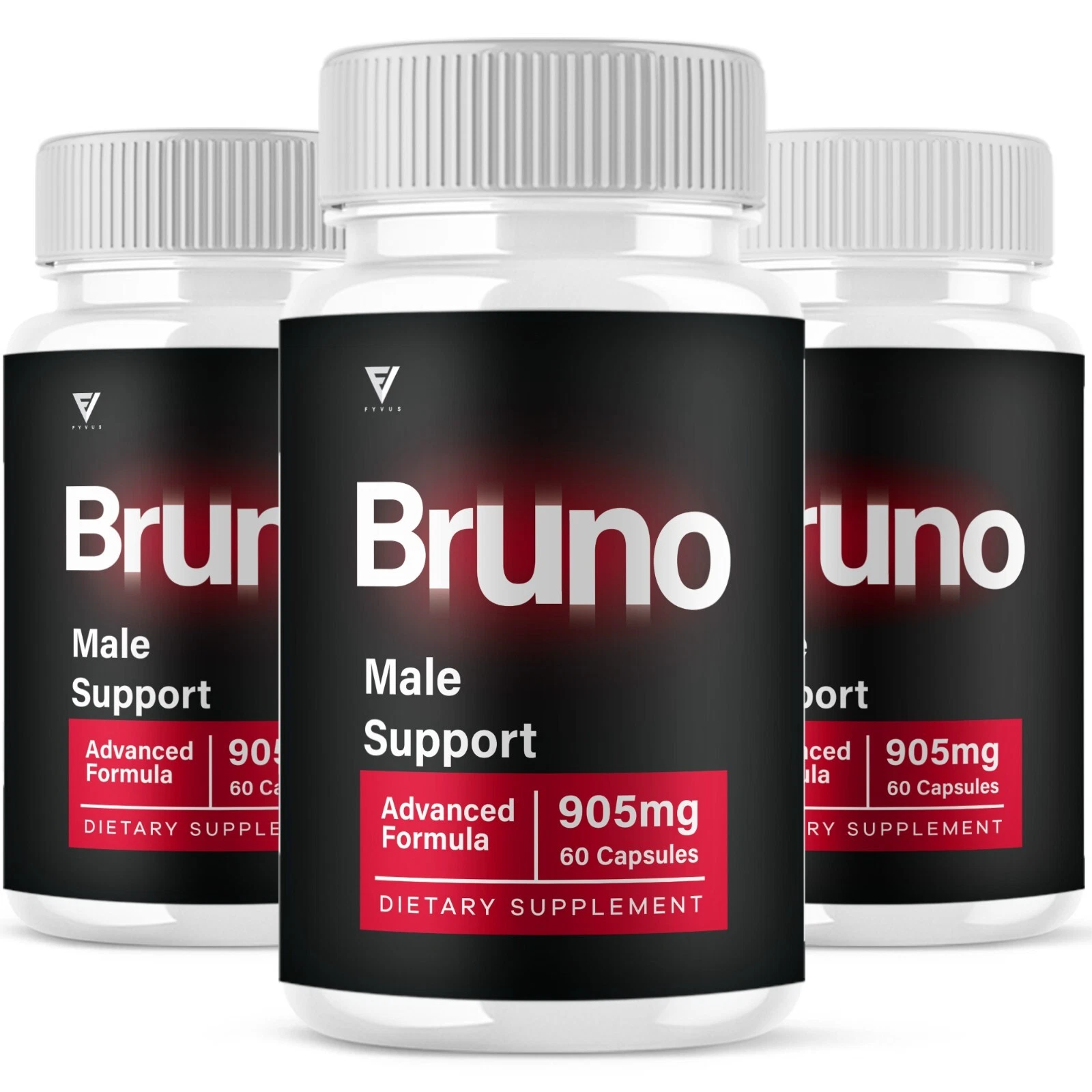 (3 Pack) Bruno Maximum Performance Supplement Bruno Premium Pills (180 Capsules)