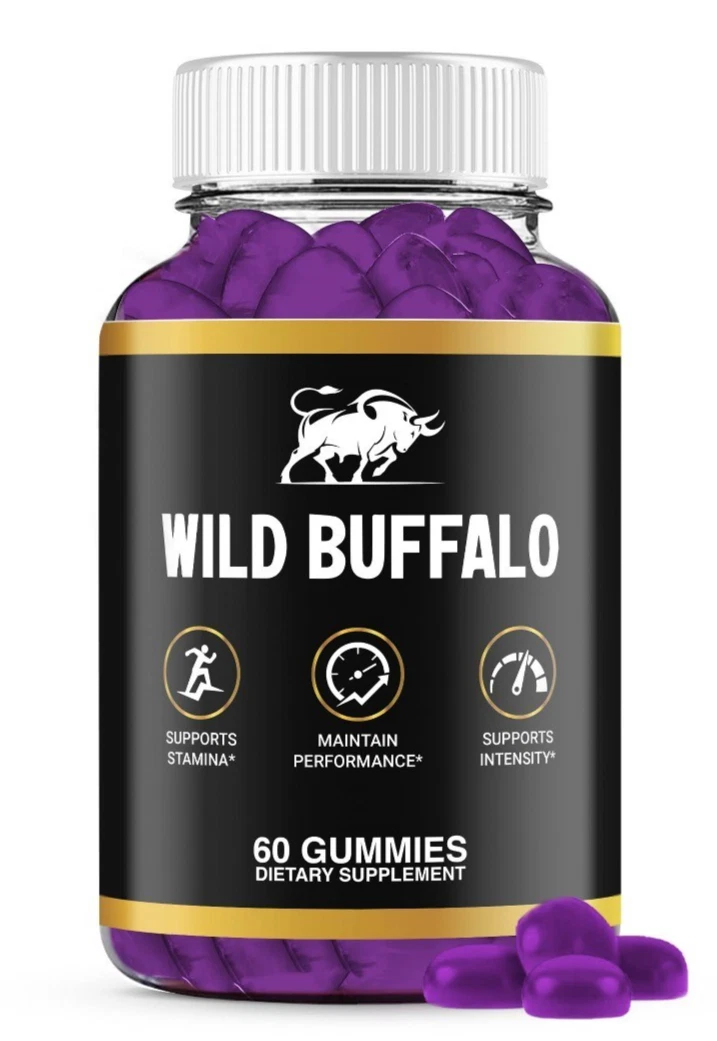 (1 Pack) Wild Buffalo Male Gummies, WildBuffalo Performance Gummy for Men