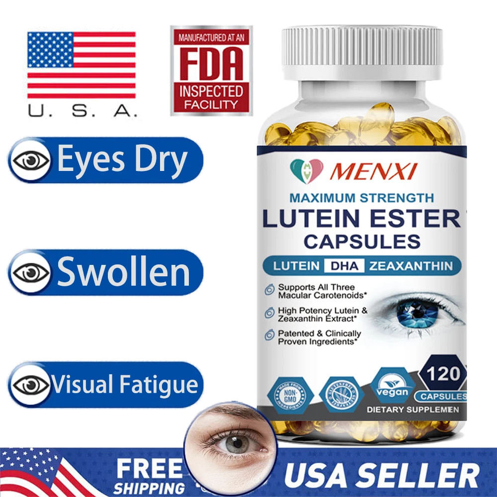 Eye Vitamins with Lutein and Zeaxanthin 120 Pills,Premium Eye Protection Formula